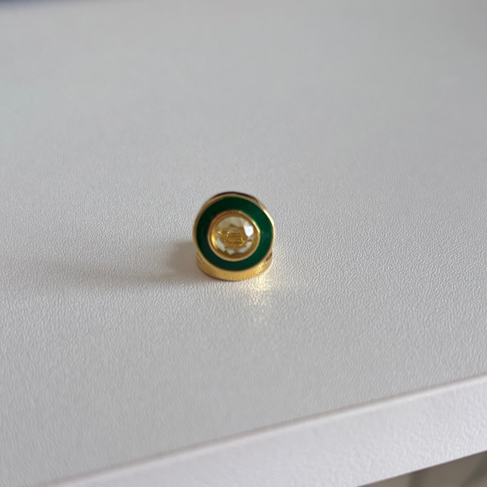 Pandora Reflexions Radiant Green Circle Clip Charm - Picture 8 of 8